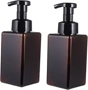 minkissy 2pcs Bottles Pump Lotion Bottle Lotion Foaming Bottle Filled Empty Bottle Square Bottle Facial Foamer Bottle Footed Bowl Decorative Foaming Soap Pump Foaming Maker Mousse Quartet
