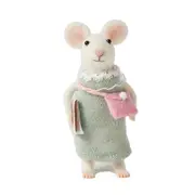Jiggle & Giggle Audrey Felt Mouse Figurine/Figure Kids Bedroom Home Decor
