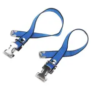 JY (Blue)4Pcs Drywall Stilts Straps Flexible Nylon Aluminum Alloy Buckle
