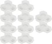 Binxind 10Pcs Path Mold Maple Leaf Concrete Manually Plastic Stepping Stone Paving Molds for Pavement Courtyards Square