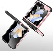 for Samsung Z Flip5 flip6 flip 6 Hard Cover Case for Samsung Galaxy Z Flip 5 Flip5 Zflip5 5G Cell Phone Bag,Rose Gold,for Samsung Z Flip 6