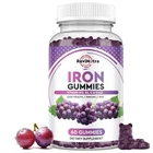 Iron Gummies - with Calcium Zinc Folate & Vitamin B12 C B6 for Adults & Kids ...