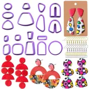 118PCS Polymer Clay Cutters Set Earring Jewellery Cutting Mold DIY Tool Supplies