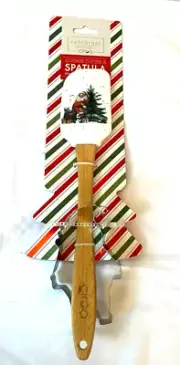 Ciroa Christmas Spatula & Cookie Cutter Baking Santa Tree Set of 2