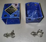 Royal Selangor Pewter Fish Chop Stick Holders Vintage