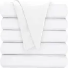 Oakias Twin Flat Sheets White – Pack of 6 Top for Bed – Twin,