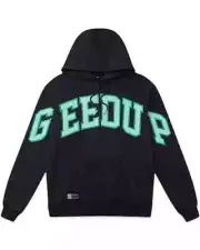 Geedup Team Logo Hoodie in Navy / Teal Green L-2XL