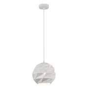 ORIGAMI Pendant Lamp Light Interior ES 60W Matte White Dome Small Iron OD220mm x H3215mm