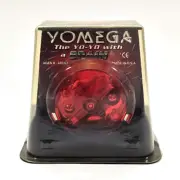 YOMEGA BRAIN HIGH PERFORMANCE AUTO RETURN YO-YO TRANSPARENT RED VINTAGE USA NEW