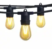 Hanging Bulbs Solar LED Festoon String Lights