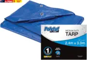 Medium Duty Tarpaulin, Waterproof and Mildew Resistant, UV Resistant, High-Densi