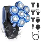5 in 1 7D Electric Razor Shaver Men's Trimmer Bald Head Cordless Waterproof