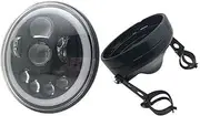 Motorcycle Headlight 7 Inch 60W DOT SAE E9 Motorcycle Headlamp with angle eye Led Headlight 7inch housing bucket trim ring.