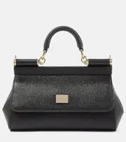 [Dolce & Gabbana] Dolce & Gabbana Sicily Mini leather crossbody bag One Size black