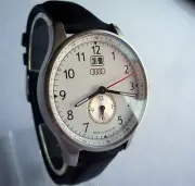 Audi Line Classic Car Accessory Sport Dual Time Zone GMT Design Swiss Movt Watch
