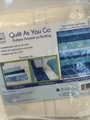 June Tailor Quilt As You Go Printed Quilt Pattern On Batting- Savvy Stripes COZY