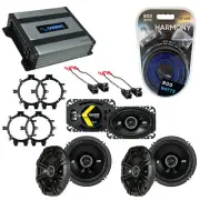 Fit GMC Sierra Classic 2007 Speaker Upgrade Kicker DSC5 DSC65 DSC46 HA-A4004 Amp