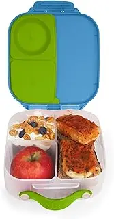 [b.box] Mini Lunch Box for Children with Compartments, Bento Box, 3 Compartments (2 Leak-Proof), Lunch Box for Dishes and Snacks, Space for Whole Fruit, BPA-Free