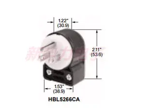 原裝正品美國HUBBELL荷寶HBL5266CA 15A 美弍電源插頭 發燒插頭