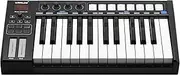 Blue 25 Portable USB MIDI Controller Keyboard 25 Semi-Weighted Keys 8 Backlit Trigger Pads Display with USB Cable Black One Size