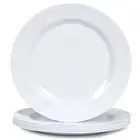 Melamine Dinner Plates Set - 10 3/4 Inch White Melamne Plates, 6pcs Dinner Di...