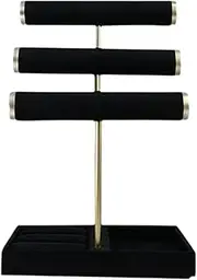 Tadill Jewelry Holder Organizer Jewelry Display Stand Elegant Storage Necklace Hanger for Necklaces Rings Earrings Shows Stores, Without Hole