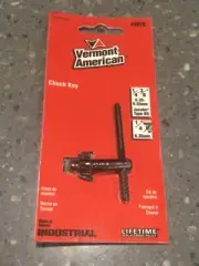 NEW! VERMONT AMERICAN CHUCK KEY FOR 1/4”-3/8” DRILLS w/ 1/4” PILOT, 14915