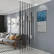 7pcs Room Divider Post 155-300cm Tall Indoor Privacy Screen, Modern Partition Separator, Freestanding Separation Wall for Office, Bedroom, Home Decor Column(7pcs-A,165cm/65in/5.41ft)
