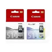 Canon PG510CL511CP 1x PG-510 Black & 1x CL-511 Colour Cartridge