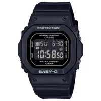 在飛比找ETMall東森購物網優惠-CASIO BABY-G 經典百搭方型電子腕錶-黑色 BGD