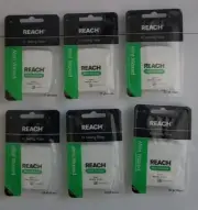 REACH Dental Floss Mint Waxed 55 yards each - 6 packages