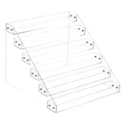 Acrylic Spice Rack 6 Tier Spice Drawer Organizer Shelf Seasoning Jar Rack