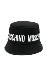 [Moschino Kids] logo-print bucket hat 56 Black