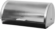 Avanti Frosted Roll Top Bread Bin, Silver