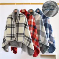 在飛比找蝦皮購物優惠-Thick Plaid Blanket Warm Weara