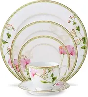 [Noritake] Poppy Place 5-Piece Place Dinnerware Setting in White