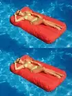 Swimline Solstice 15030R SunSoft Swimming Pool Inflatable Fabric Loungers Red, 2