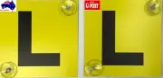 2 X Learner "L" Plastic Plates with Stay-Put Suction Disks for VIC WA