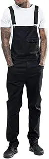 [Elonglin] Mens Denim Bib Overalls Suspender Jeans Adjustable Strap Denim Jumpsuits