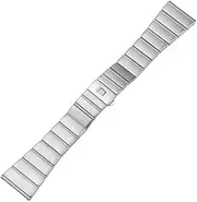 [KKFAUS] Stainless Steel Watchband for Omega Watch Strap 15mm 17mm 18mm 23mm 25mm Solid Metal Watch Band Steel Bracelet (Color : Silver, Size : 25mm)