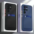 For Samsung Galaxy A55 A16 A15 A54 A14 A53 A52 Shockproof Card Holder Case Cover