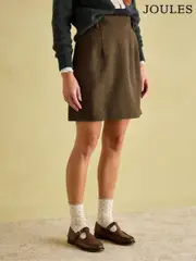 Joules Bramble Brown Tweed Skirt (555678) | $150