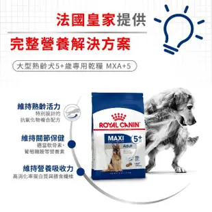 【ROYAL 法國皇家】大型熟齡犬5+歲齡專用飼料 MXA+5 15KG(狗乾糧 狗飼料)