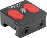 Yueoct Metal Picatinny Dovetail Rail Mount Adapter with 1/4" Screw for Small Video Camera DSLR