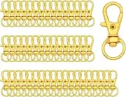 50Pcs Swivel Snap Hooks Premium Metal Golden Lobster Claw Trigger Clasps for Lan
