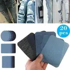 20Pcs/Set 5 Color DIY Iron on Denim Fabric Patches For Clothing New U7