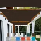16'(W) Rectangle Outdoor Sun Shade Sail Awning Cover for Easy Fit Between Walls