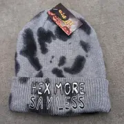 Hex More Say Less Winter Hat Witchcraft Beanie Spirit Halloween NWT