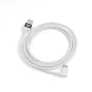 SYSTEM-S USB 3.1 Type C 90° on the Right Angled To 2.0 A Cable 100 CM IN White
