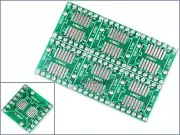 6pc SOP14 SSOP14 TSSOP14 Pinboard SMD to DIP20 Adapter 0.65mm 1.27mm Pitch Board